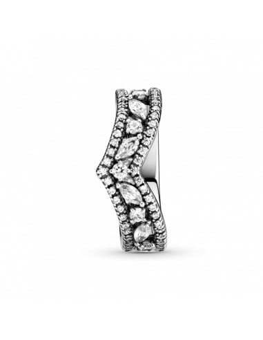 Anillo en plata de ley Doble Deseo Brillante