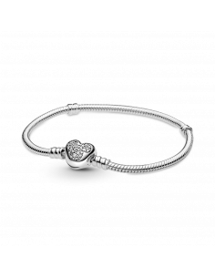 Pulsera Moments en plata de ley Cadena de Serpiente...