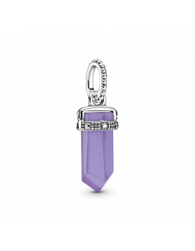 Colgante en plata de ley Amuleto Morado