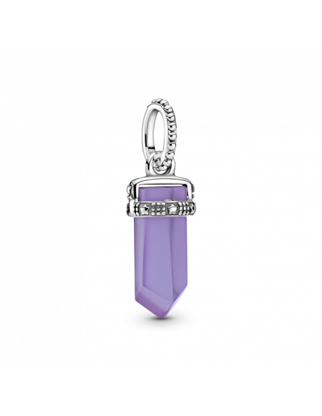 Colgante en plata de ley Amuleto Morado