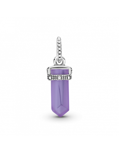 Colgante en plata de ley Amuleto Morado