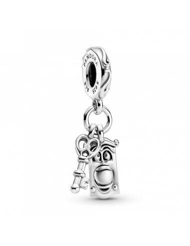 Charm colgante en plata de ley Llavero y Pomo