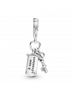 Charm colgante en plata de ley Llavero y Pomo 2