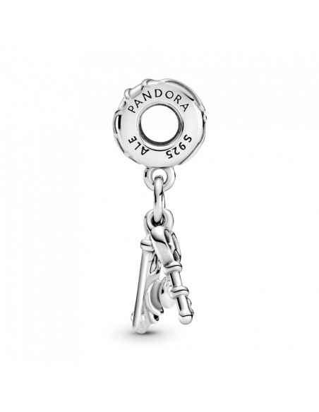 Charm colgante en plata de ley Llavero y Pomo