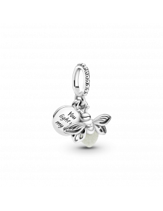 Charm Colgante en plata de ley Luciérnaga Brillante