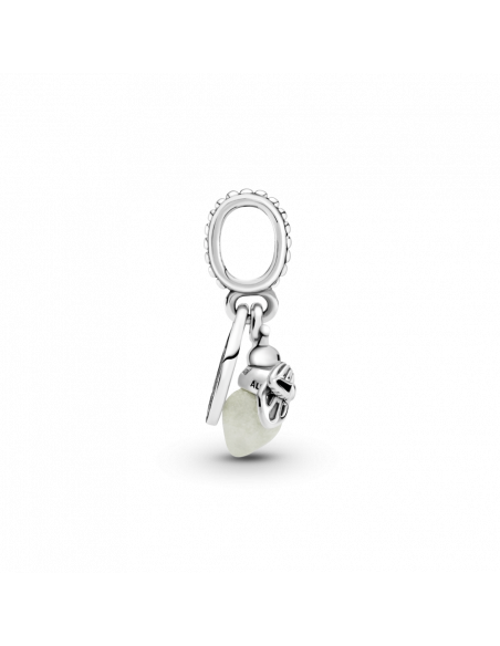Charm Colgante en plata de ley Luciérnaga Brillante