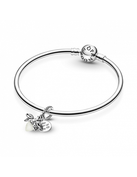 Charm Colgante en plata de ley Luciérnaga Brillante