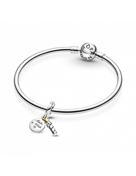 Charm colgante en plata de ley Vela Cumpleaños