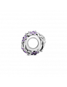 Charm en plata de ley Margarita Morada Filigrana 2