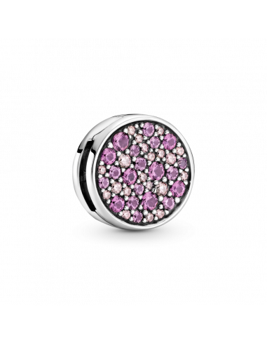 Charm Reflexions Rosa en Pavé en plata de ley