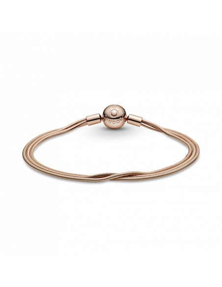 Pulsera Pandora Moments en Pandora Rose Multi Cadena de Serpiente