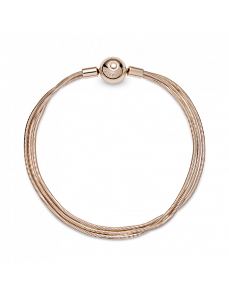 Pulsera Pandora Moments en Pandora Rose Multi Cadena de Serpiente