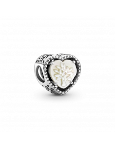 Charm en Plata de Ley Corazón en Filigrana y Árbol de la...