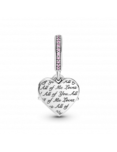 Charm Colgante en Plata de Ley Corazón & Madre 2