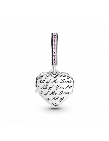 Charm Colgante en Plata de Ley Corazón & Madre