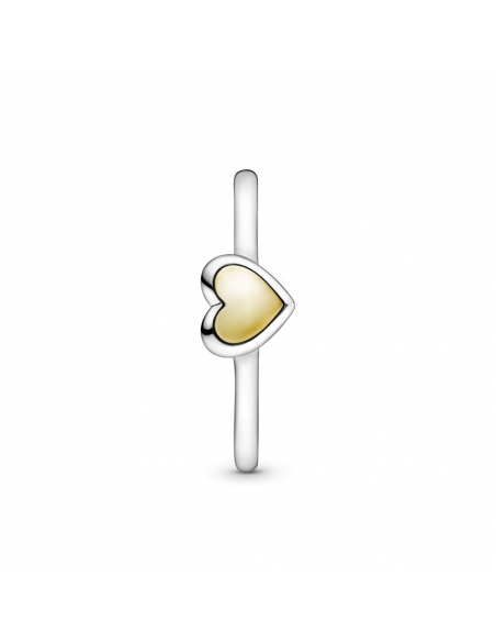 Anillo Corazón Cúpula Dorada