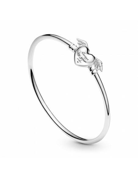 Pulsera Pandora Moments en Plata de Ley Corazón con Alas