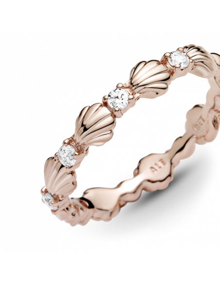 Anillo en Pandora Rose Banda Concha Marina