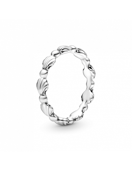 Anillo en plata de ley Banda Concha Marina