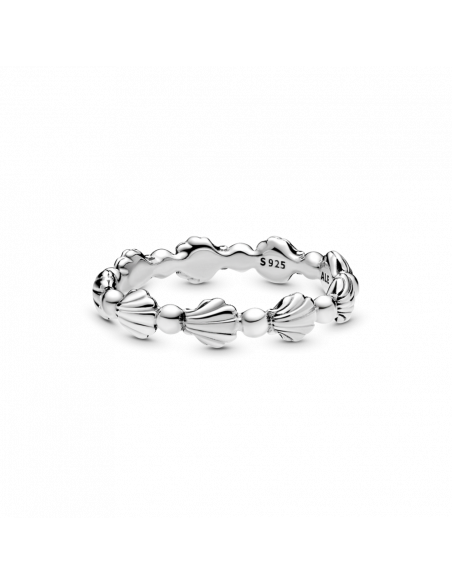 Anillo en plata de ley Banda Concha Marina