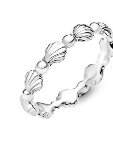 Anillo en plata de ley Banda Concha Marina