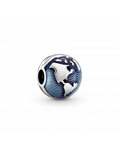 Clip en plata de ley Globo Azul