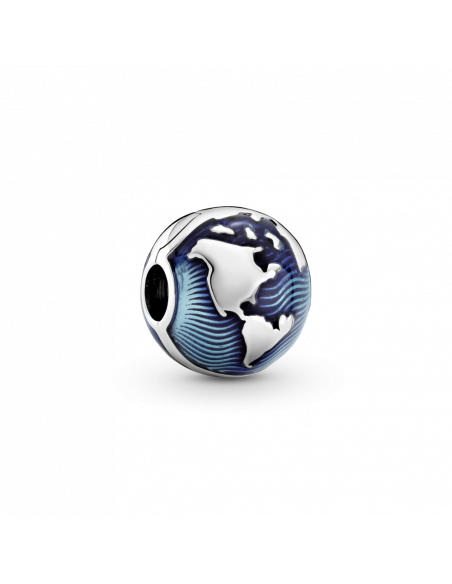 Clip en plata de ley Globo Azul