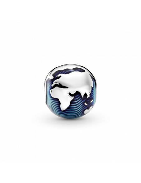 Clip en plata de ley Globo Azul