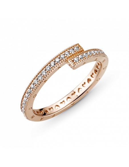Anillo en Pandora Rose Superpuesto Brillante