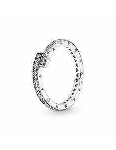 Anillo en plata de ley Superpuesto Brillante