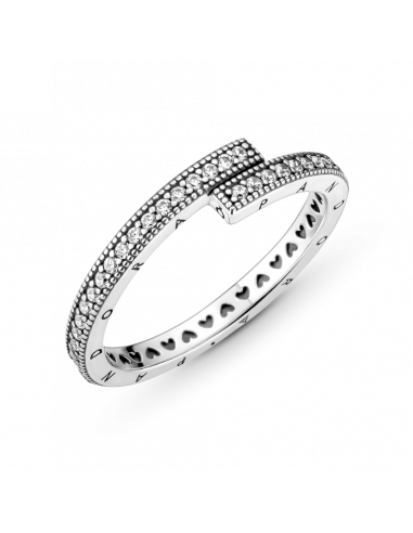 Anillo en plata de ley Superpuesto Brillante