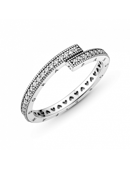 Anillo en plata de ley Superpuesto Brillante