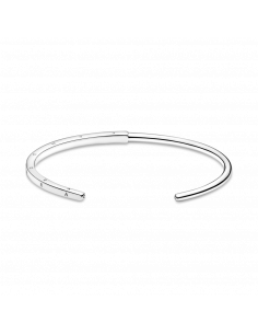 Pulsera Rígida en plata de ley Pandora Signature I-D 2