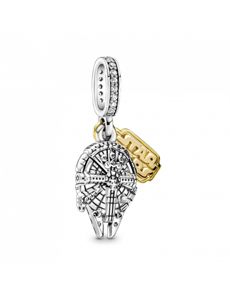 Charm Colgante en plata de ley Halcón Milenario de Star Wars