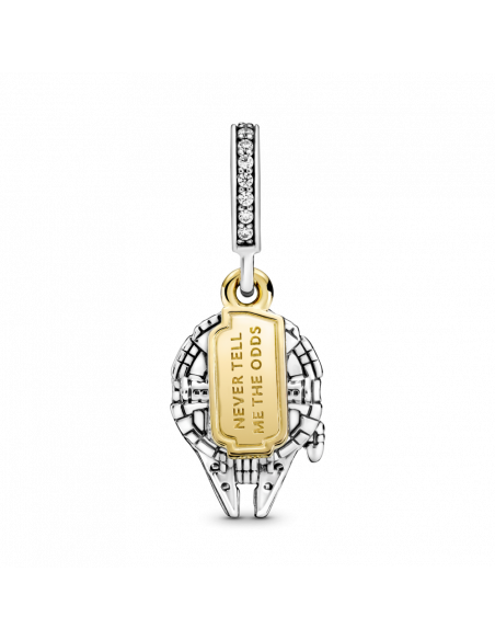 Charm Colgante en plata de ley Halcón Milenario de Star Wars