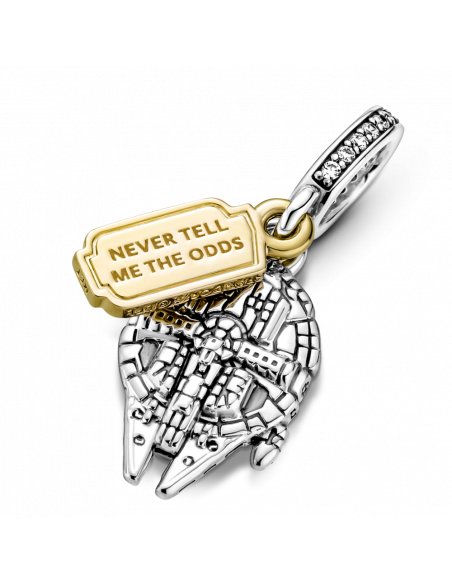 Charm Colgante en plata de ley Halcón Milenario de Star Wars