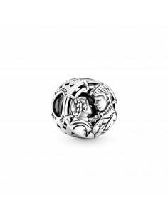 Charm en plata de ley Beso Leia & Han Solo de Star Wars