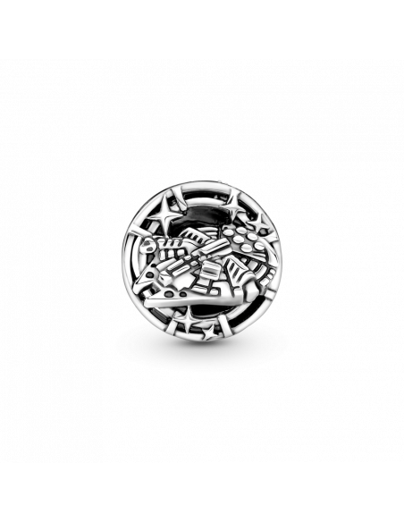 Charm en plata de ley Beso Leia & Han Solo de Star Wars