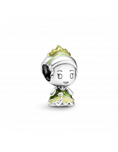 Charm en plata de ley Princesa Tiana y el Sapo de Disney