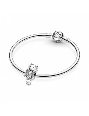 Charm en plata de ley Gatito & Ovillo de Lana