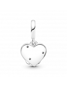 Charm Colgante en plata de ley Gatos & Corazones 2