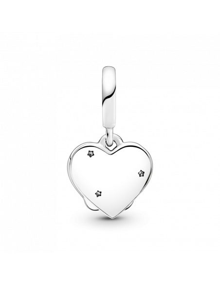 Charm Colgante en plata de ley Gatos & Corazones