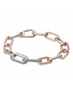 Link Doble en plata de ley Pandora ME en Pavé 2