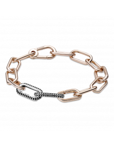 Link Doble en plata de ley Pandora ME en Pavé 2