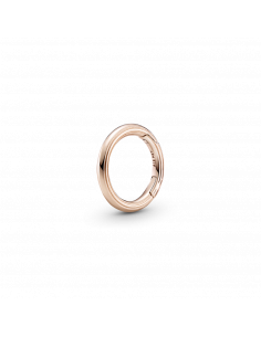 Conector Circular con recubrimiento en oro rosa de 14k...