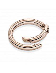 Conector Circular con recubrimiento en oro rosa de 14k... 2