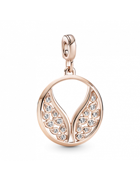 Medallón con recubrimiento en oro rosa de 14k Alas Ardientes Pandora ME