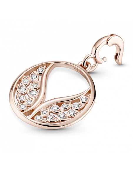 Medallón con recubrimiento en oro rosa de 14k Alas Ardientes Pandora ME
