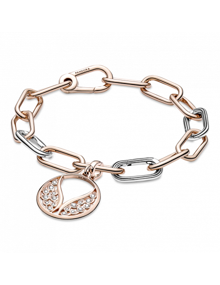 Medallón con recubrimiento en oro rosa de 14k Alas Ardientes Pandora ME