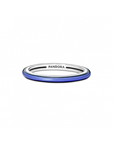 Anillo en plata de ley Azul Eléctrico Pandora ME